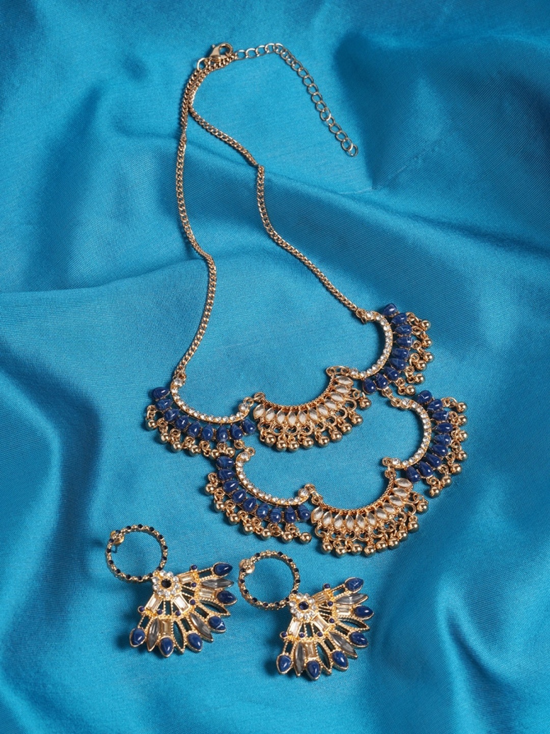 

Accessorize London Gold-Plated Stone-Studded Jewellery Set