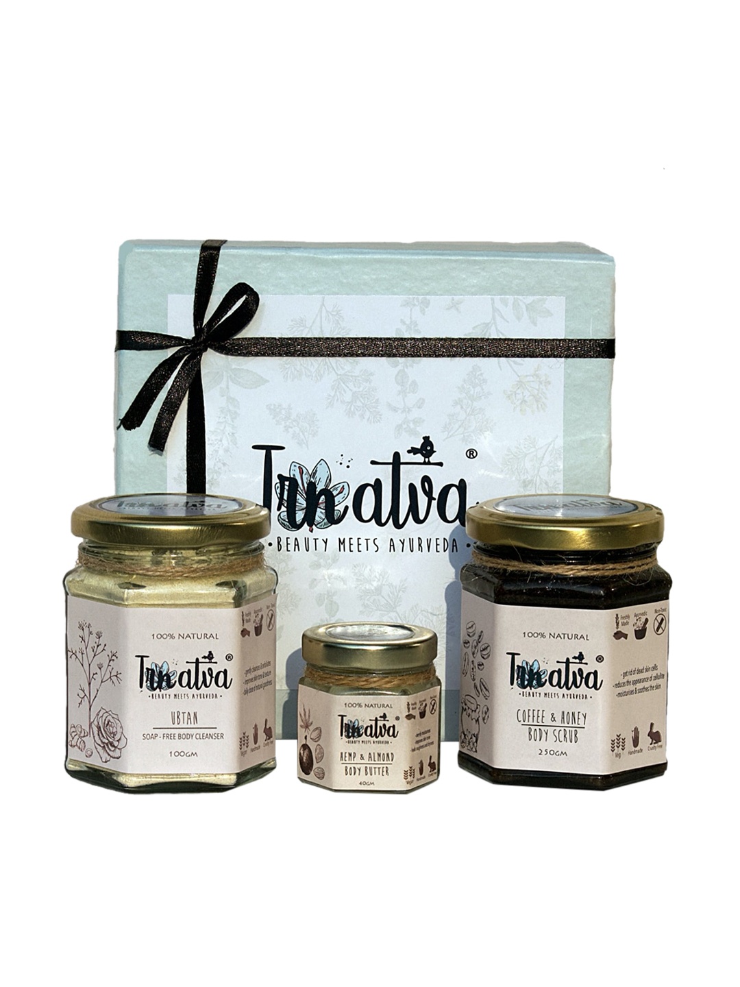 

Trnatva Ayurvedic Body Polishing Kit, Transparent