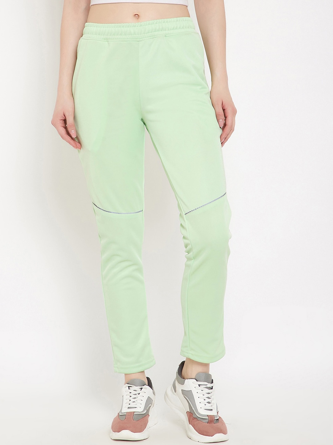 

Okane Women Fluorescent Green Solid Track Pants