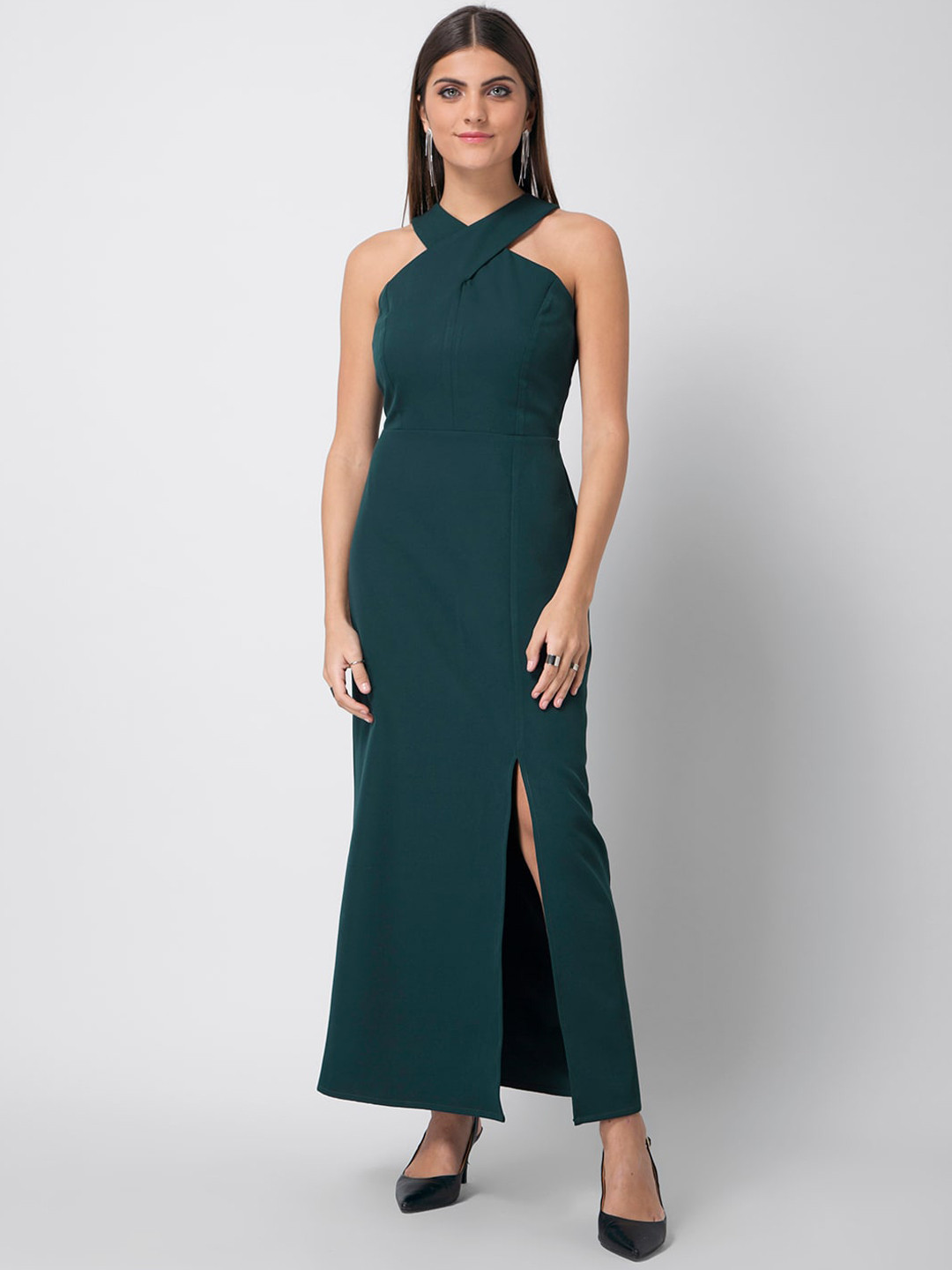 

FabAlley Green Maxi Dress