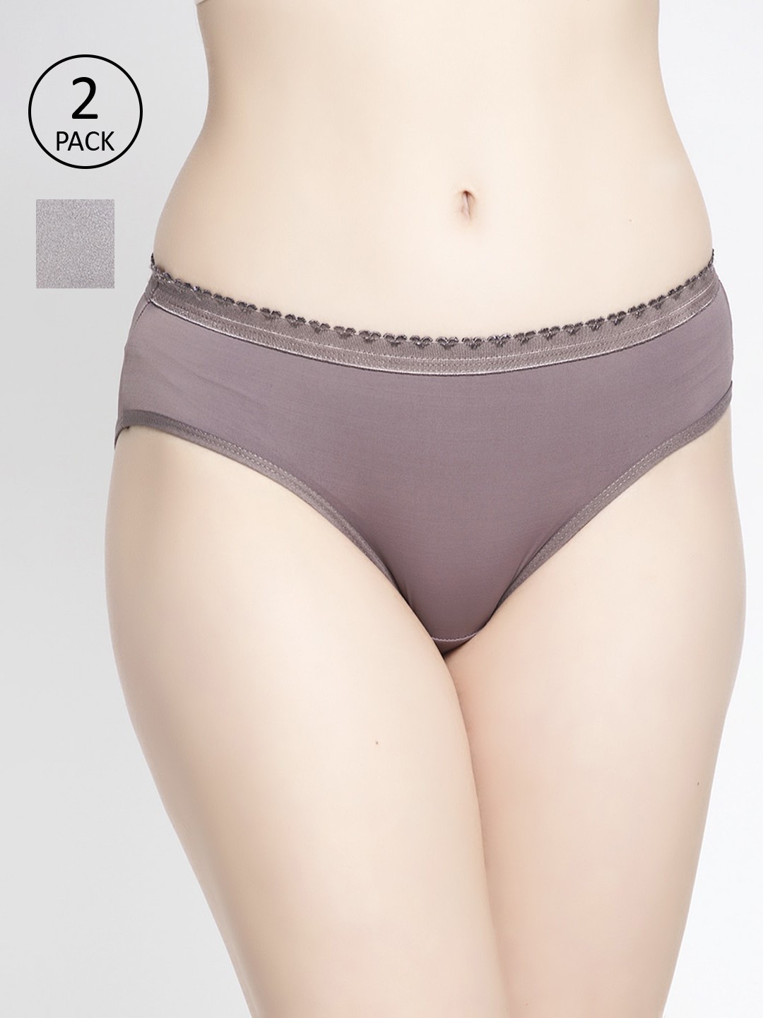 

GRACIT Women Pack of 2 Assorted Seamless Briefs PW28-04-22