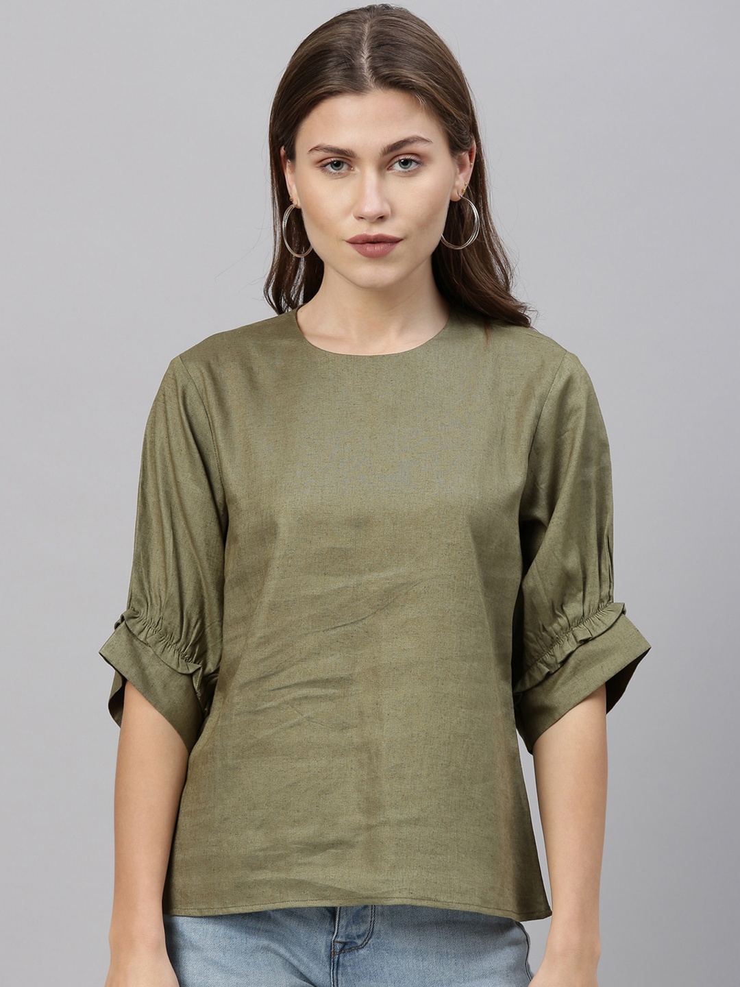 

RAREISM Green Regular Solid Top