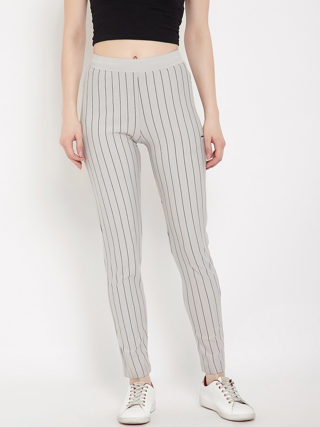 

Okane Woman's Cream Cotton Track Pants