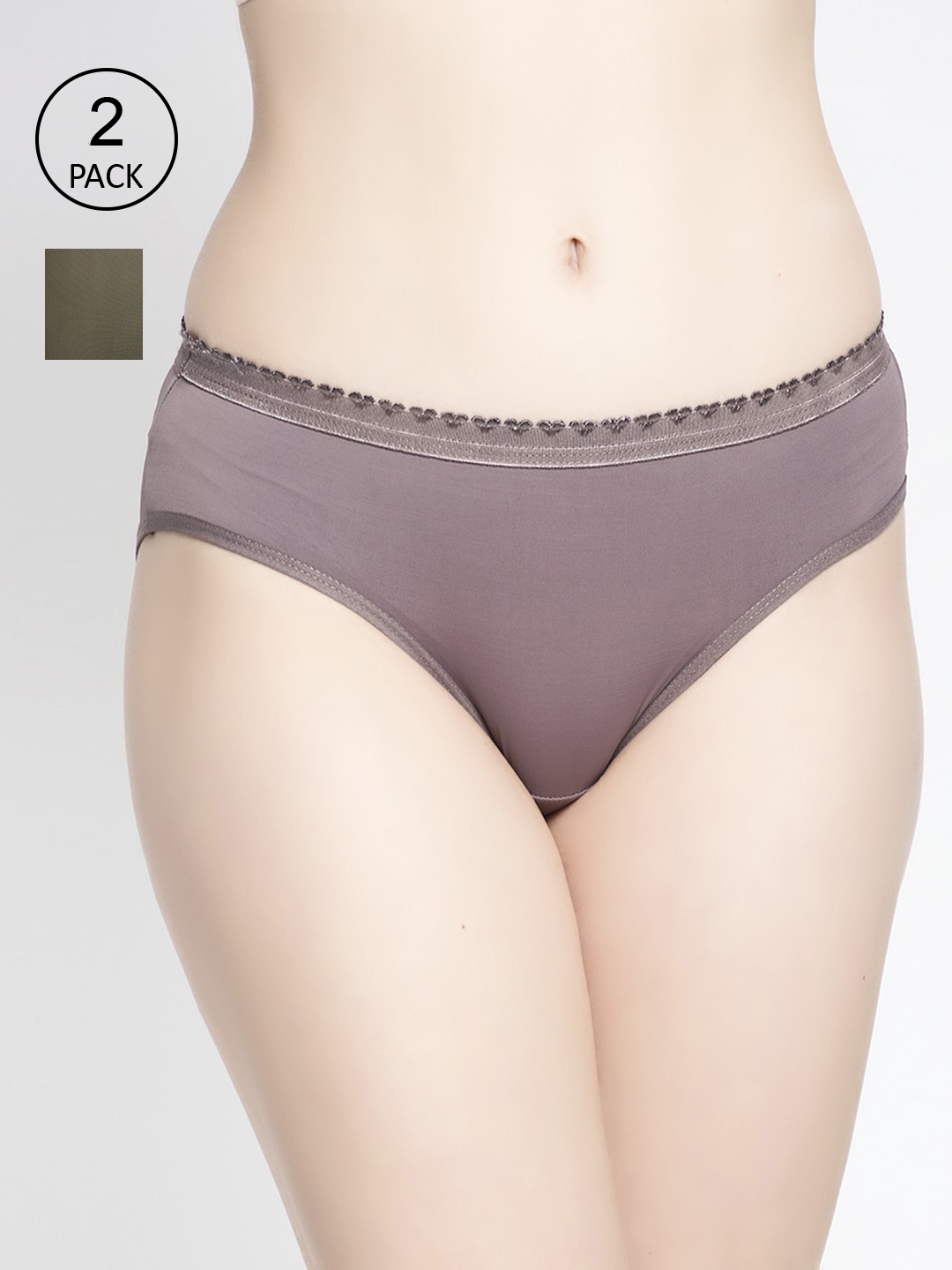 

GRACIT Women Pack of 2 Assorted Seamless Briefs PW28-04-33