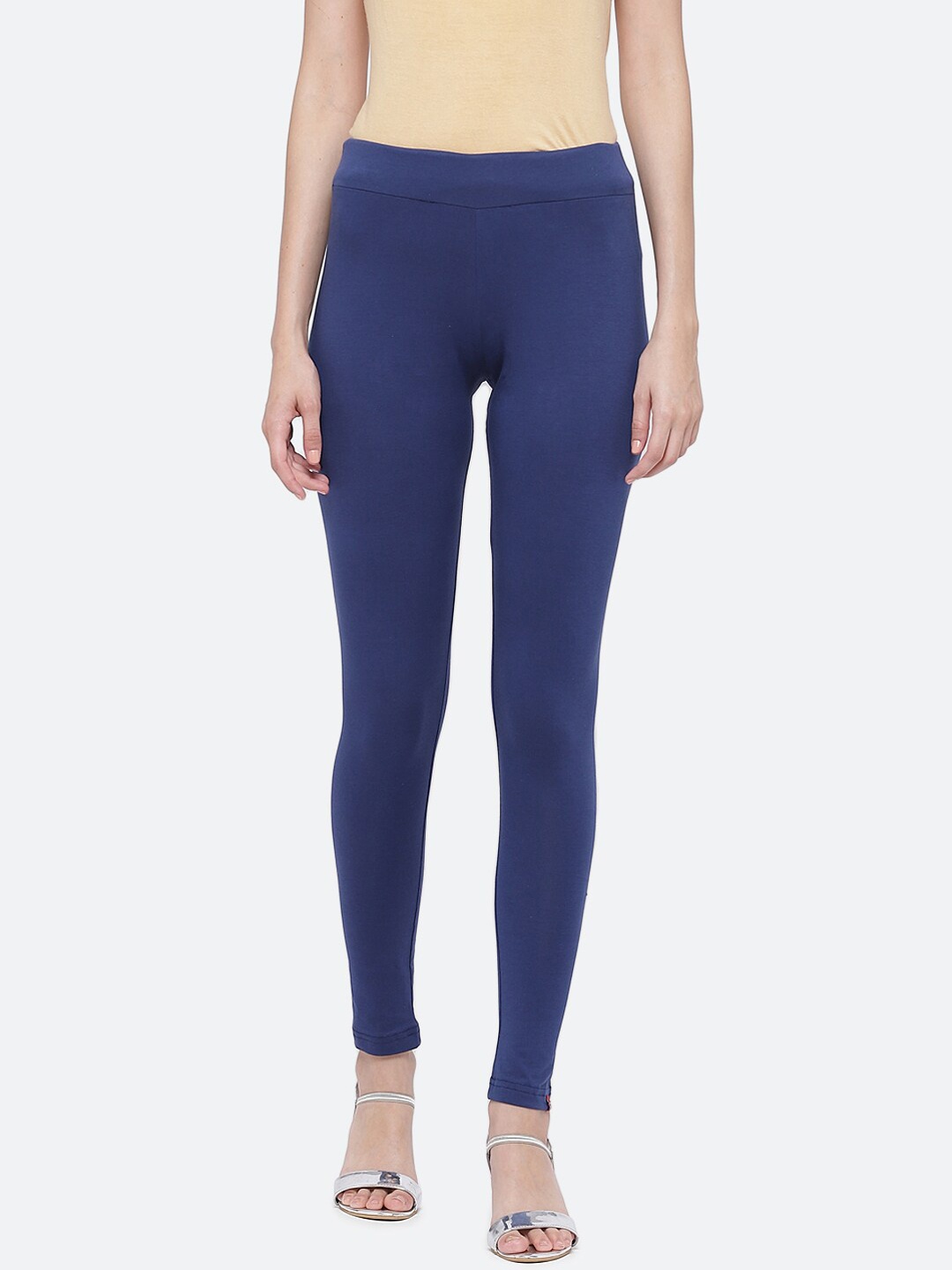 

Biba Women Blue Cotton Lycra Knitted Leggings