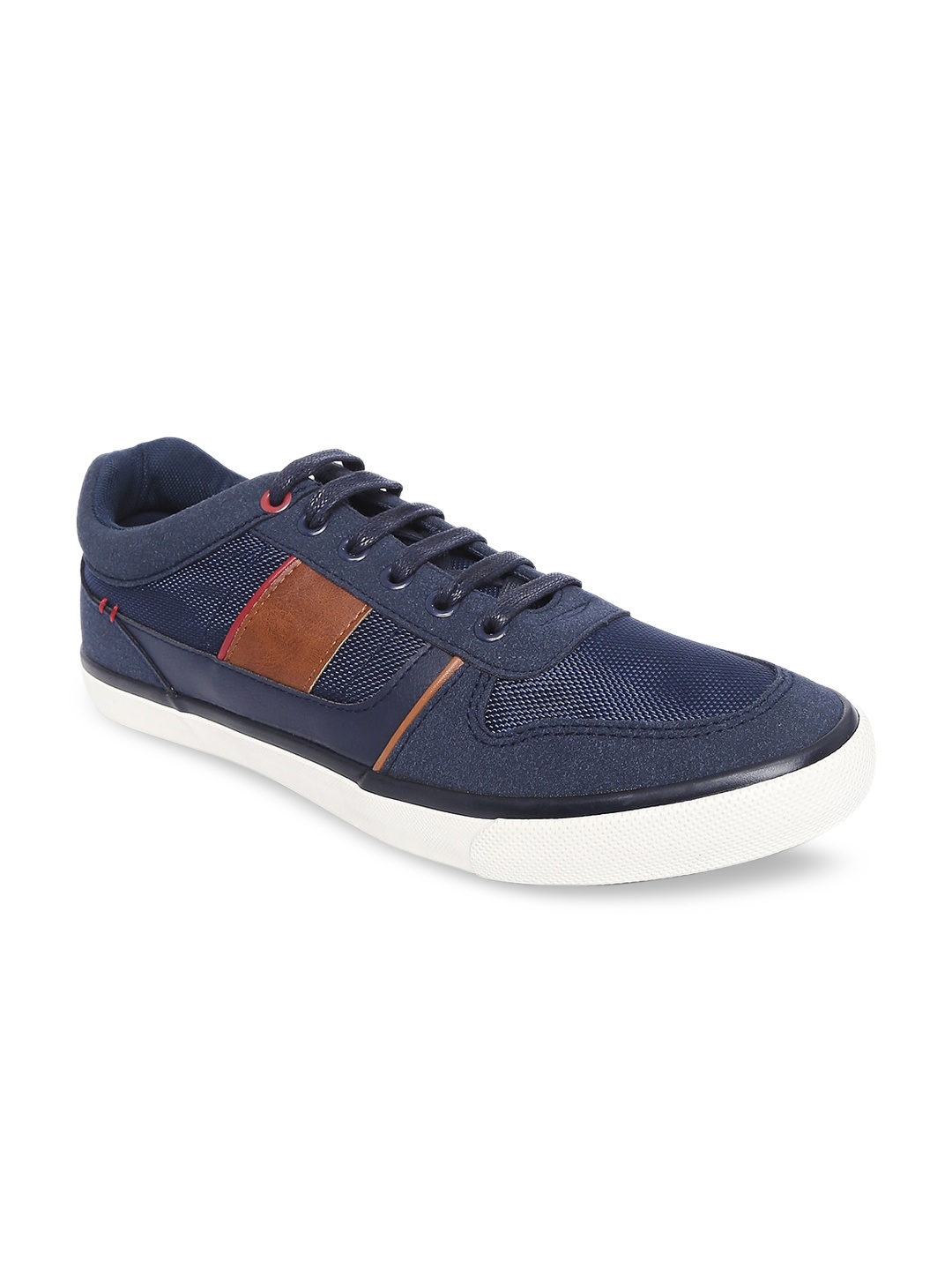 

Ajile by Pantaloons Men Navy Blue Colourblocked Sneakers