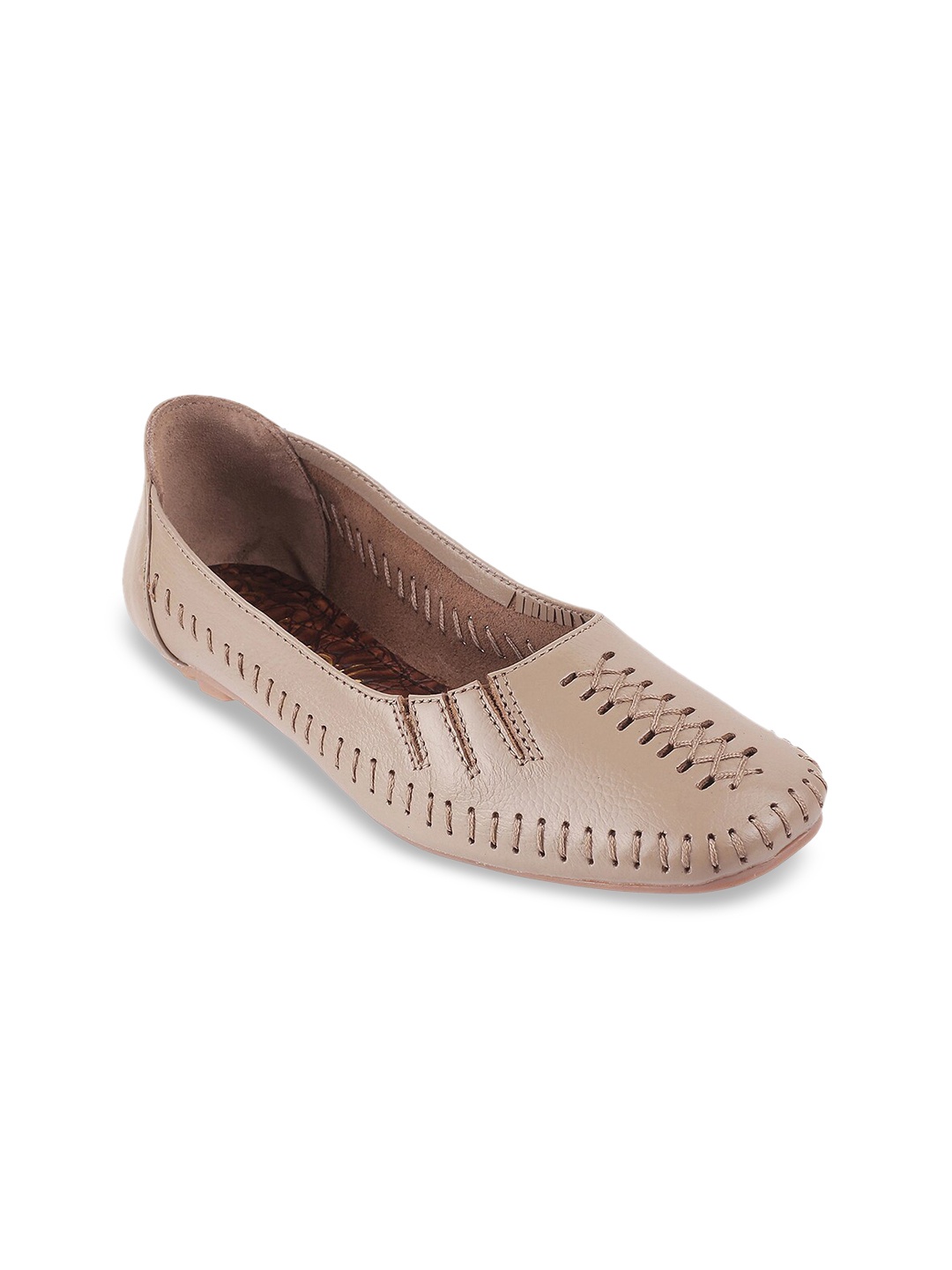 

Catwalk Women Tan Laser Cut Ballerinas