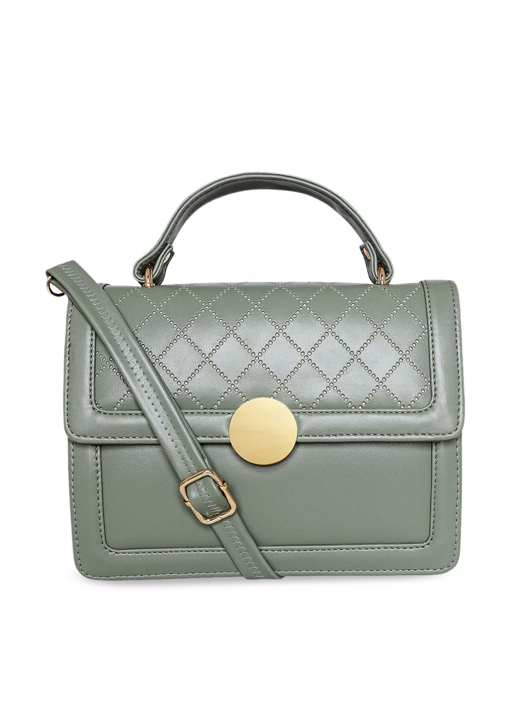 

ESBEDA Olive Green Solid Handheld Bag