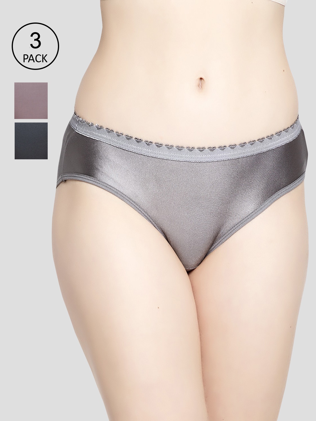 

GRACIT Women Pack of 3 Assorted Briefs PW28-14-17-33-S