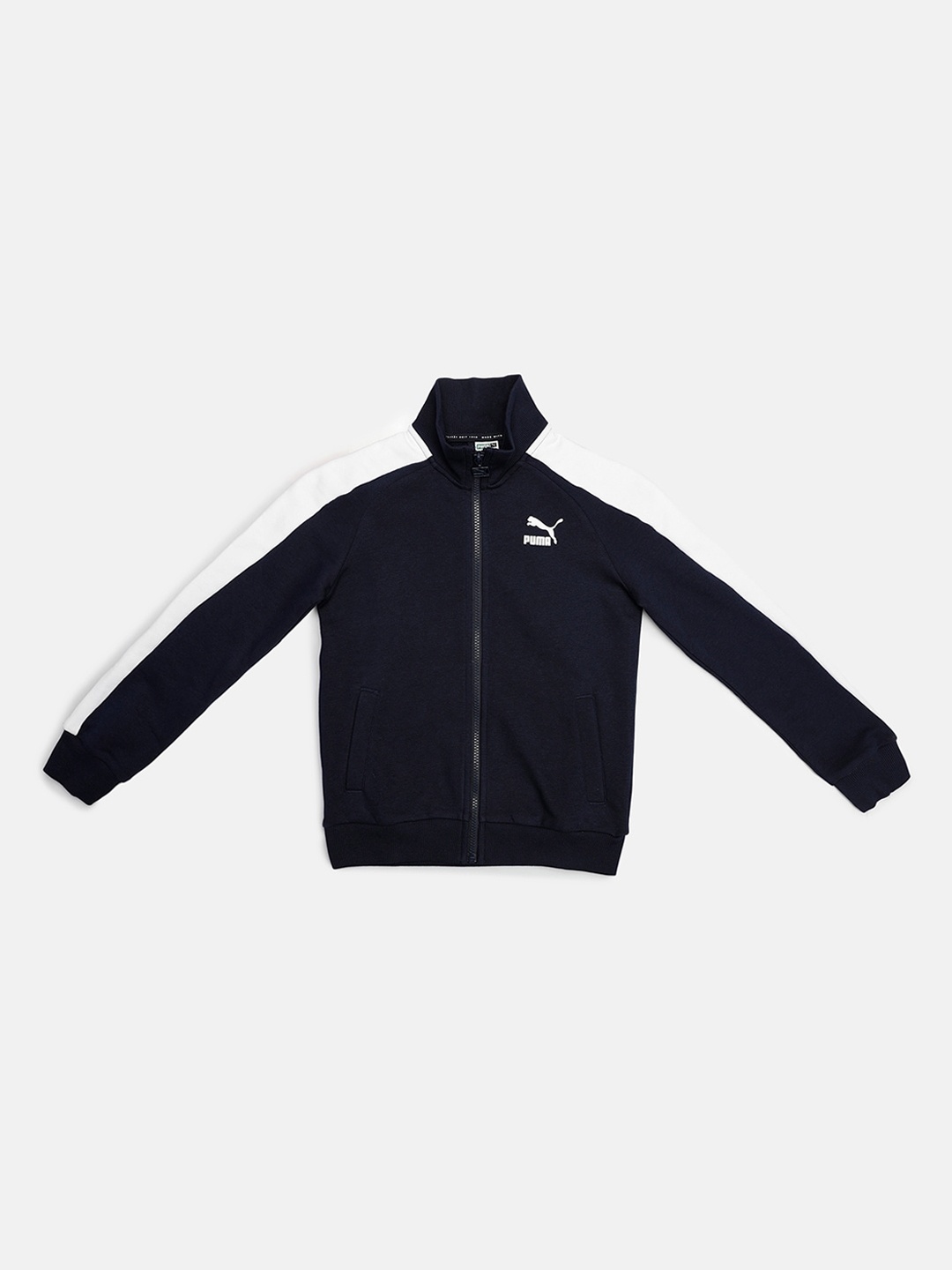 

Puma Boys Blue Colourblocked Cotton Sporty Jacket