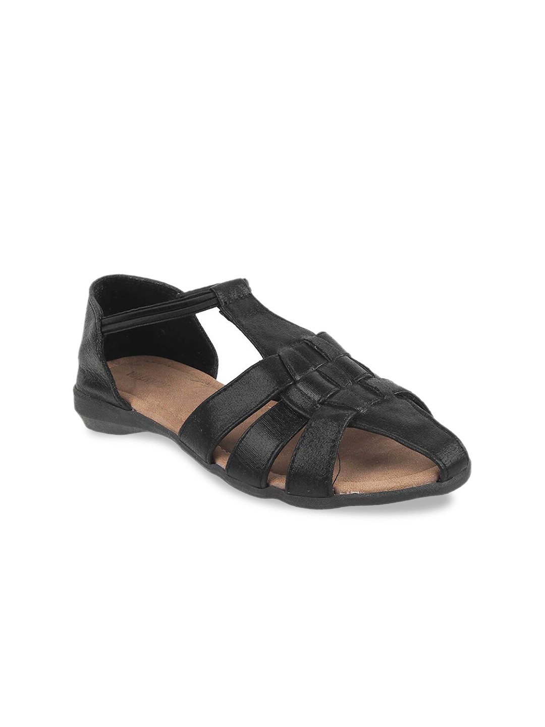 

WALKWAY by Metro Women Black Open Toe Flats