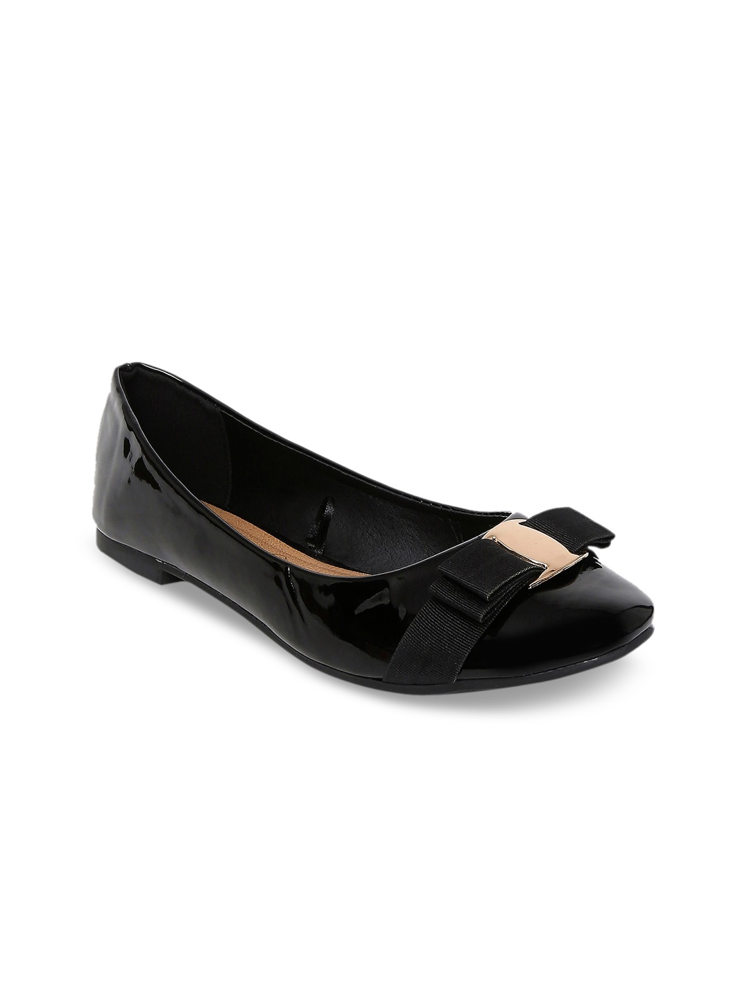 

Forever Glam by Pantaloons Women Black Ballerinas with Bows Flats