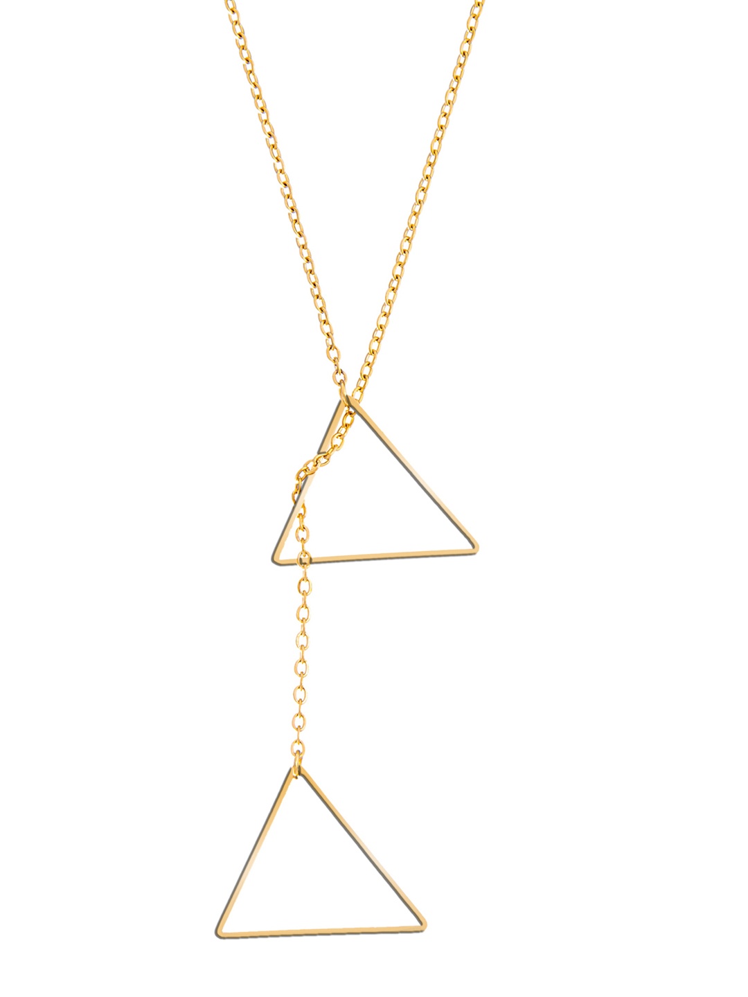

Moon Dust Gold-Toned Contemporary Geometric Pendent