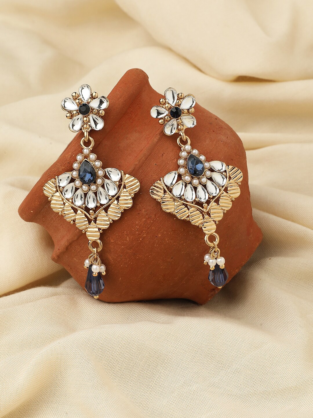 

Accessorize London Floral Drop Earrings, Gold
