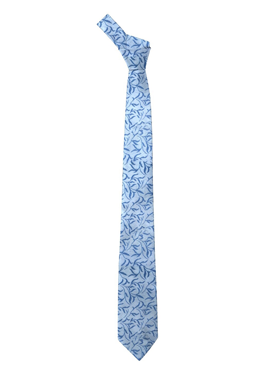 

Blacksmith Men Blue Printed Skinny Tie
