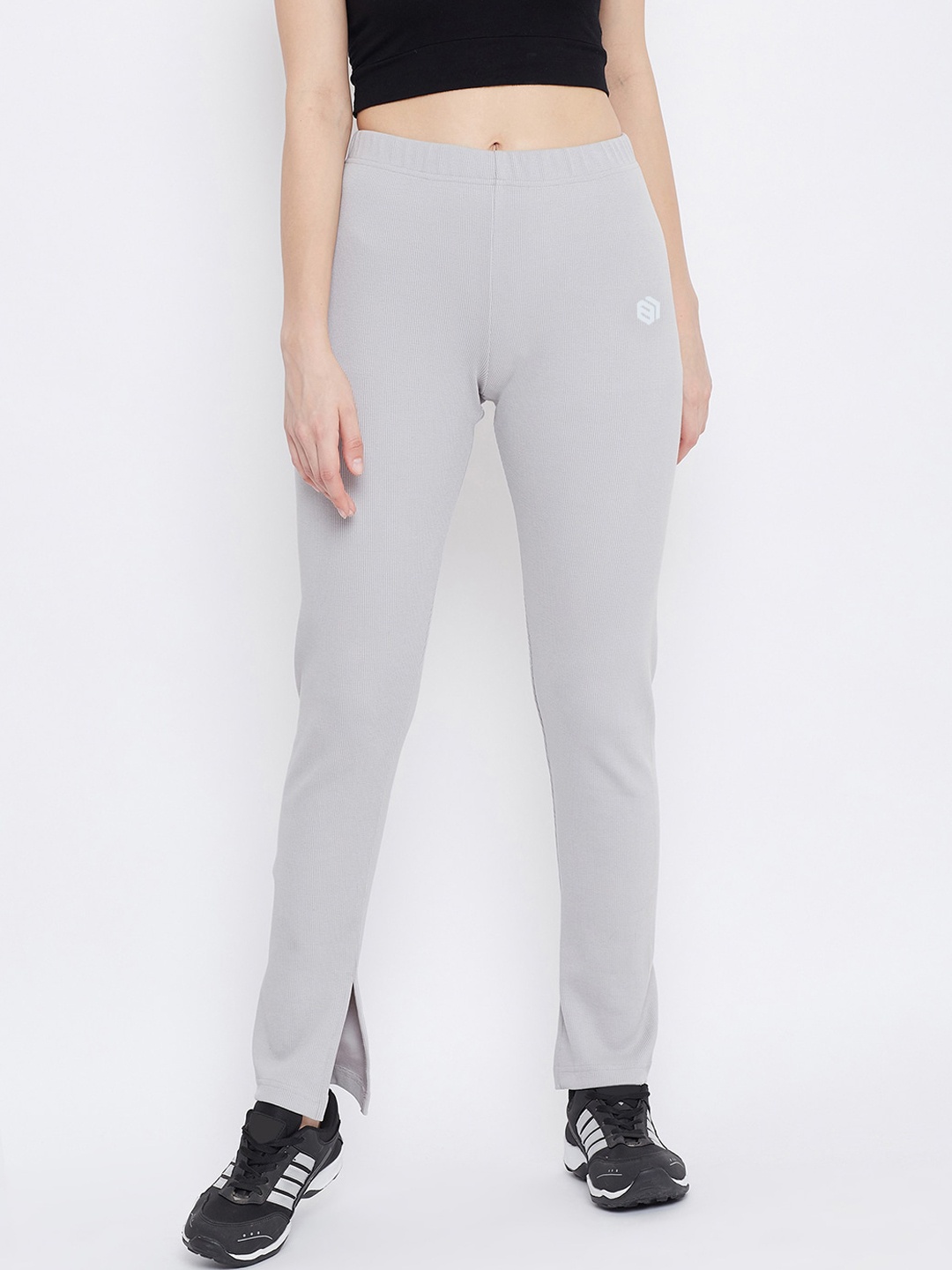 

Bishop Cotton Women Grey Solid Ragular Fit Track Pants