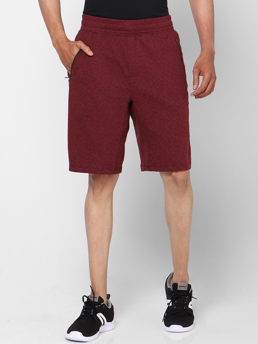 

NYAMBA By Decathlon Men Red Solid Regular Fit Regular Pilates Shorts