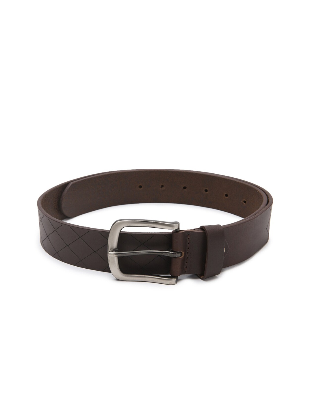 

SPYKAR Men Brown Textured Belt