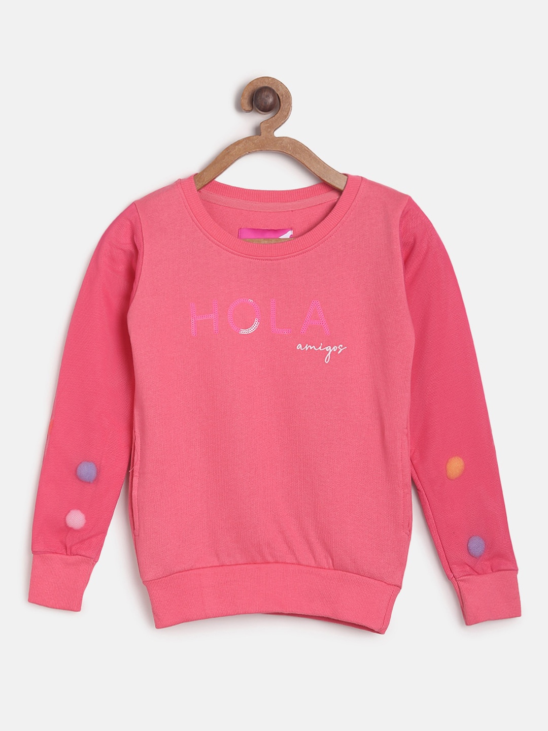 

TALES & STORIES Girls Pink Printed Sweatshirt