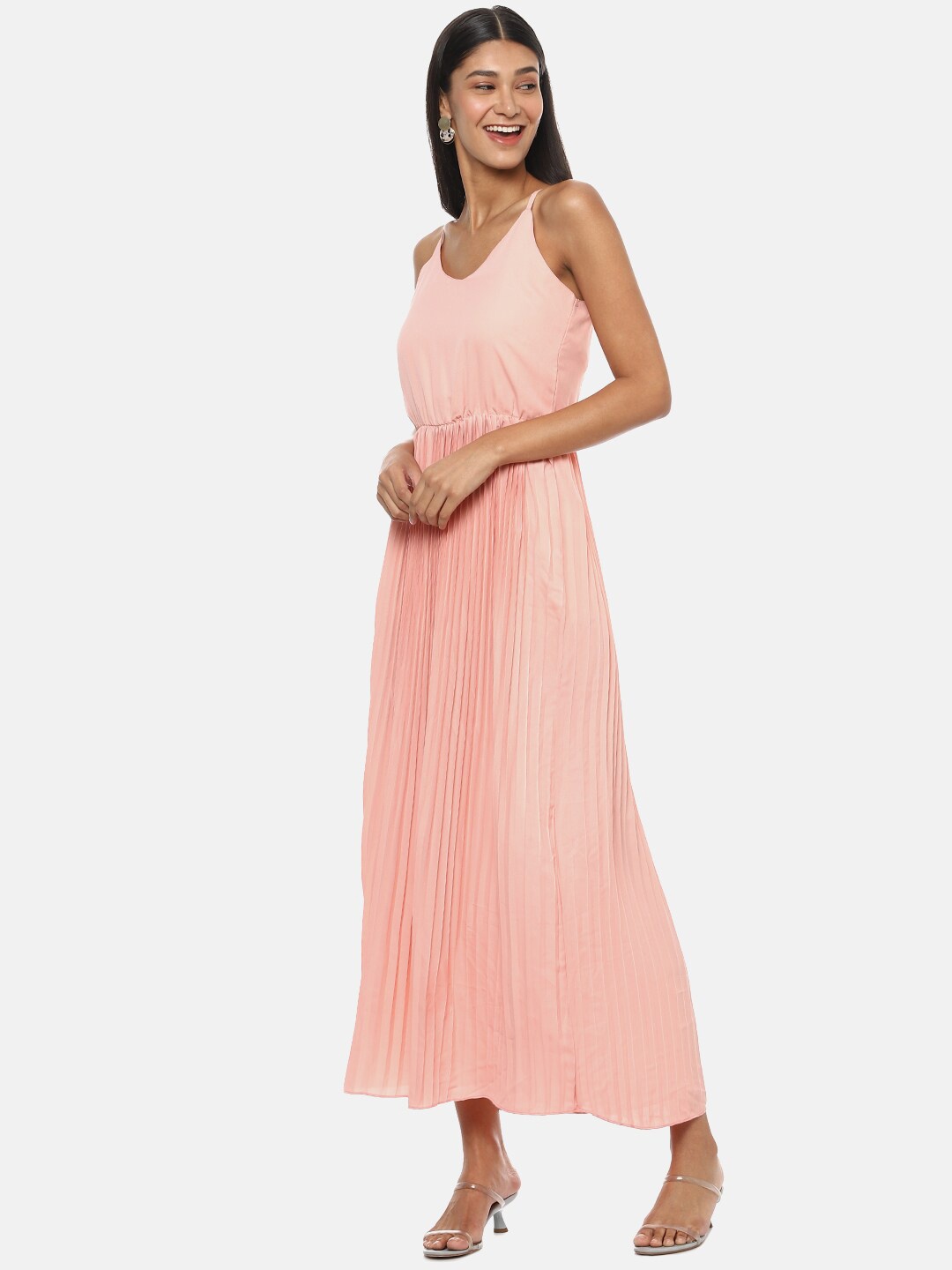

Campus Sutra Pink Maxi Dress