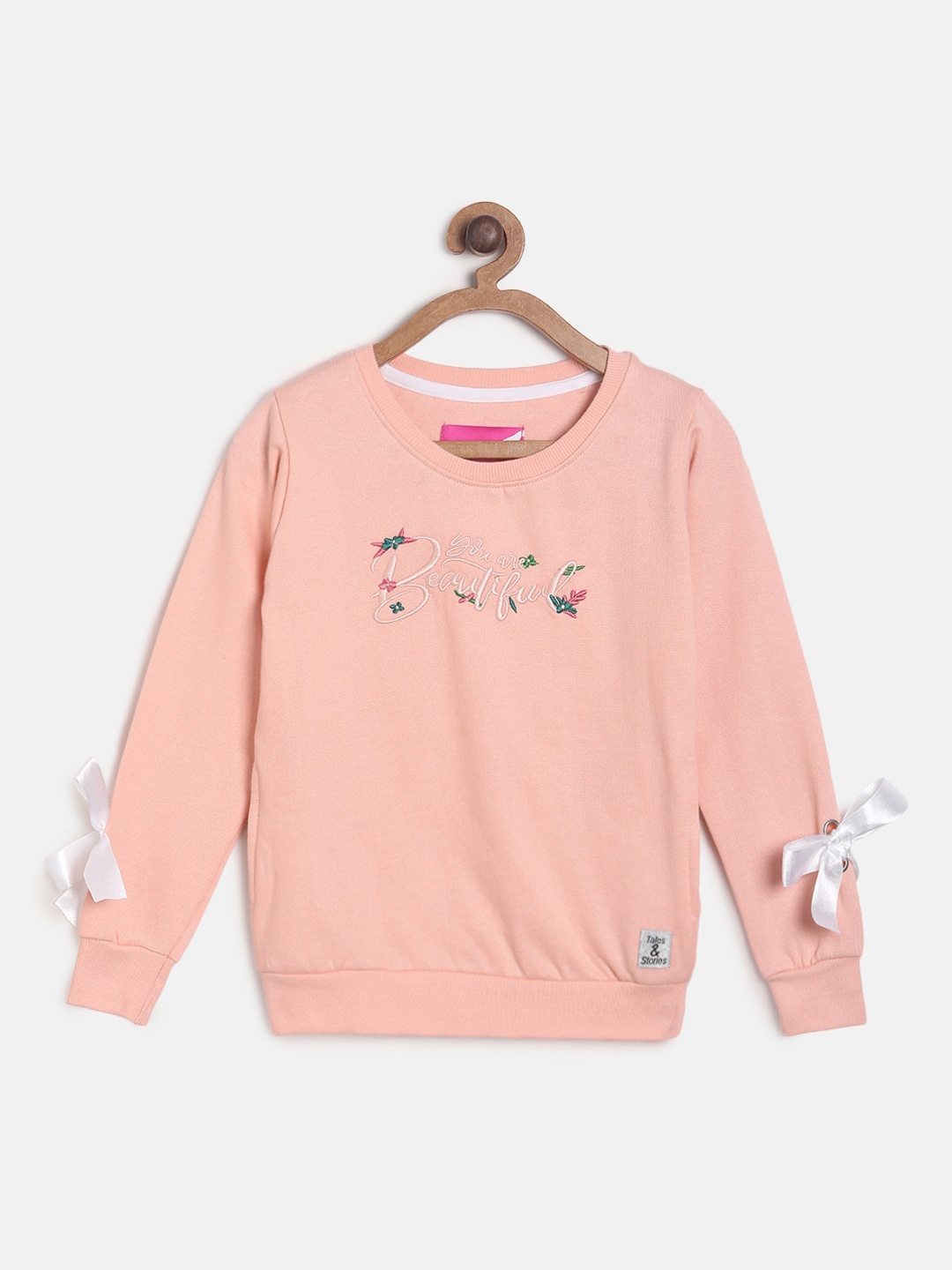 

TALES & STORIES Girls Peach-Coloured Sweatshirt