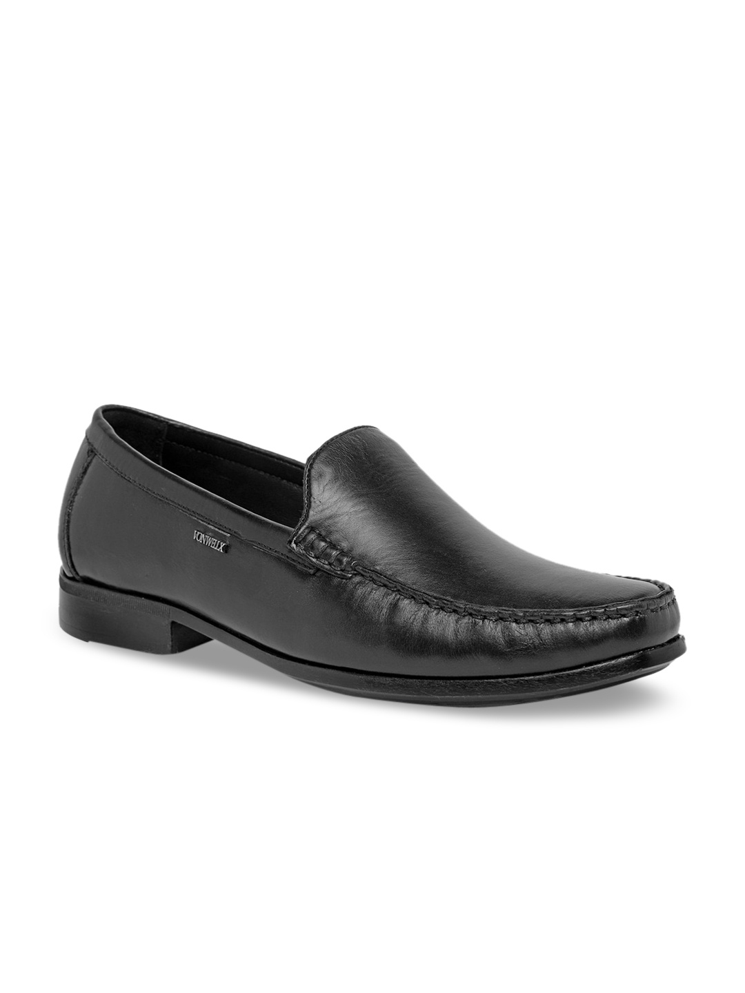 

VON WELLX GERMANY Men Black Leather Formal Slip-on Shoes