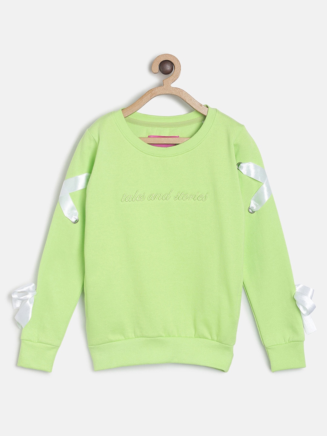 TALES & STORIES Girls Green Sweatshirt