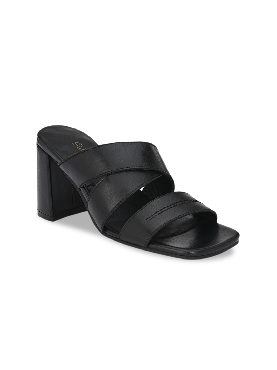

Delize Women Black Solid Sandals