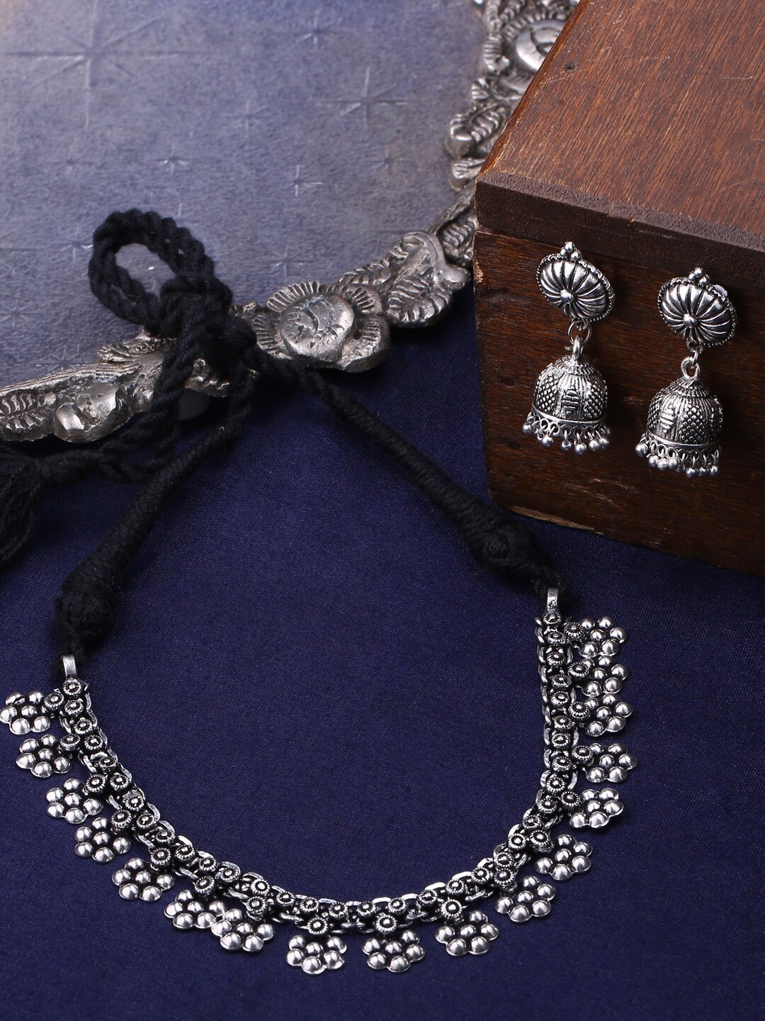 

Shoshaa Oxidised Silver-Plated Jewellery Set