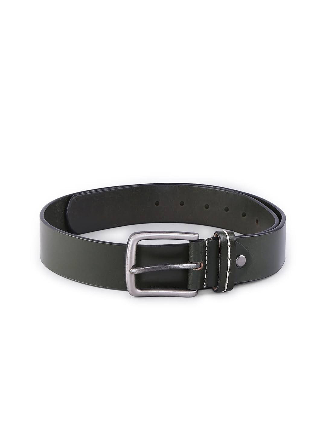 

SPYKAR Men Olive Green Solid Belt