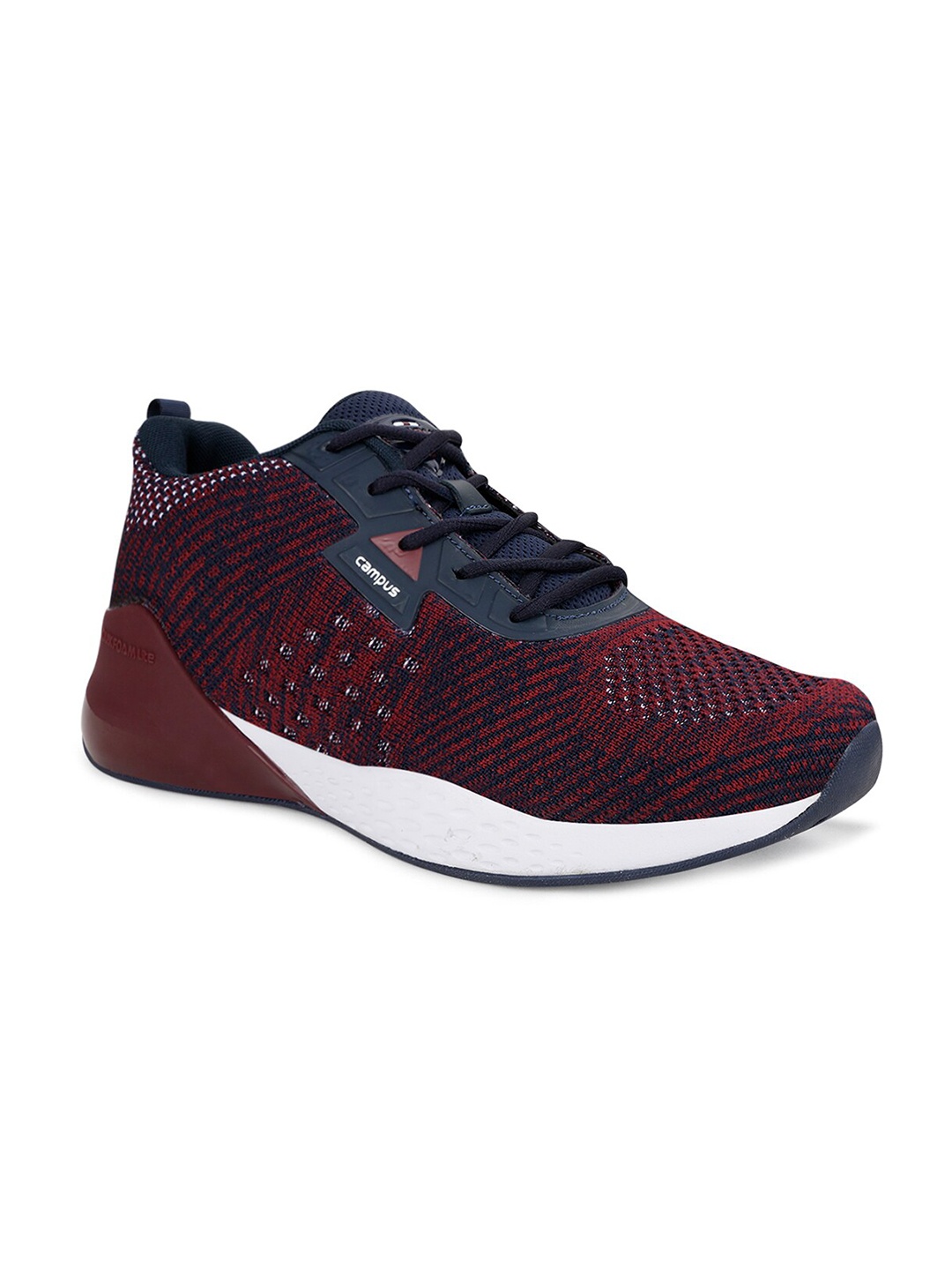 

Campus Men Burgundy Mesh Running Shoes