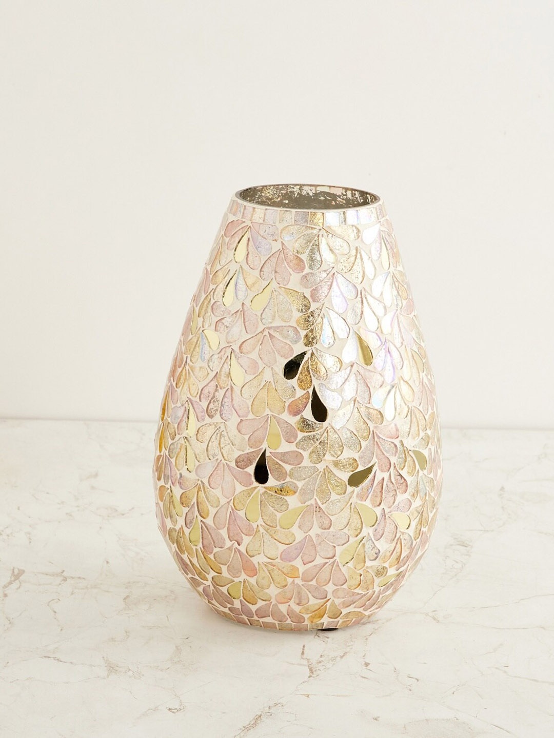 

Home Centre Gold-Toned Fiesta Textured Jairo Mosaic Vase