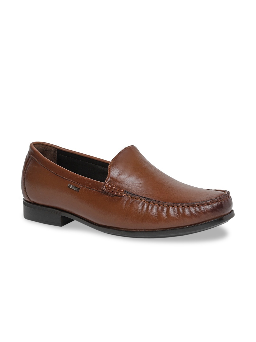 

VON WELLX GERMANY Men Tan Leather Loafers