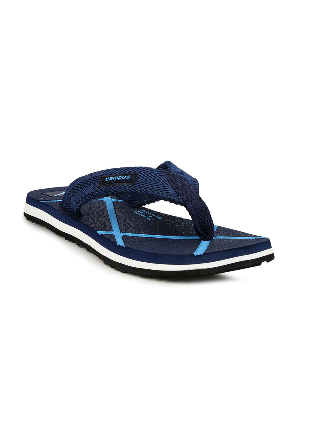 

Campus Men Navy Blue Printed Thong Flip-Flops