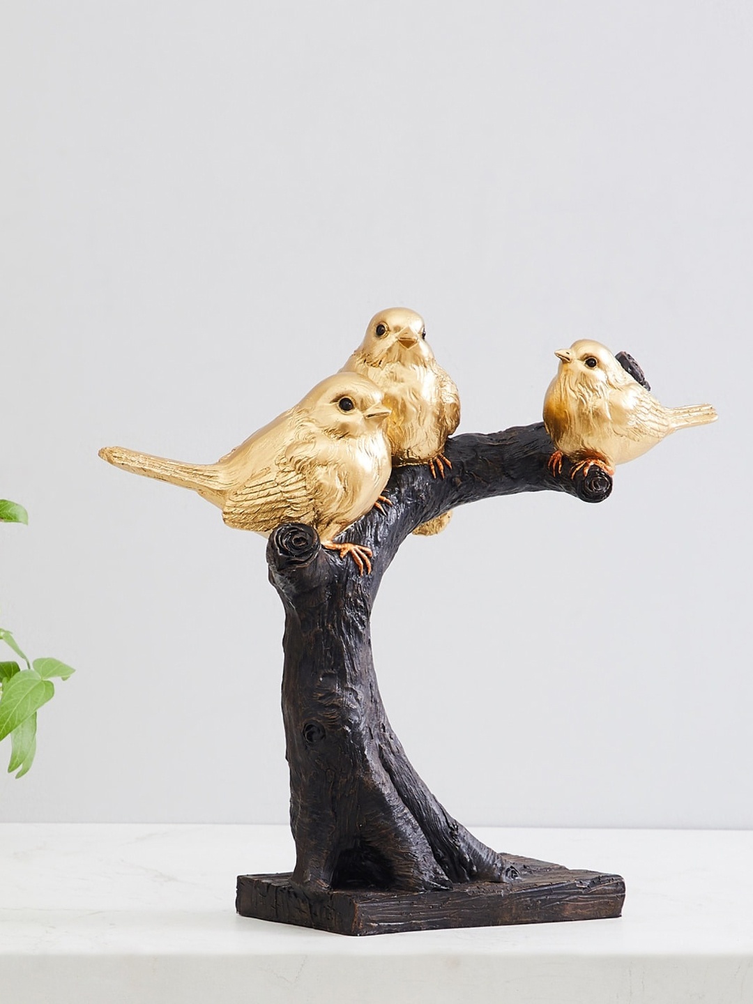 

Home Centre Gold & Black Splendid Birds Table Accent Polyresin Figurine