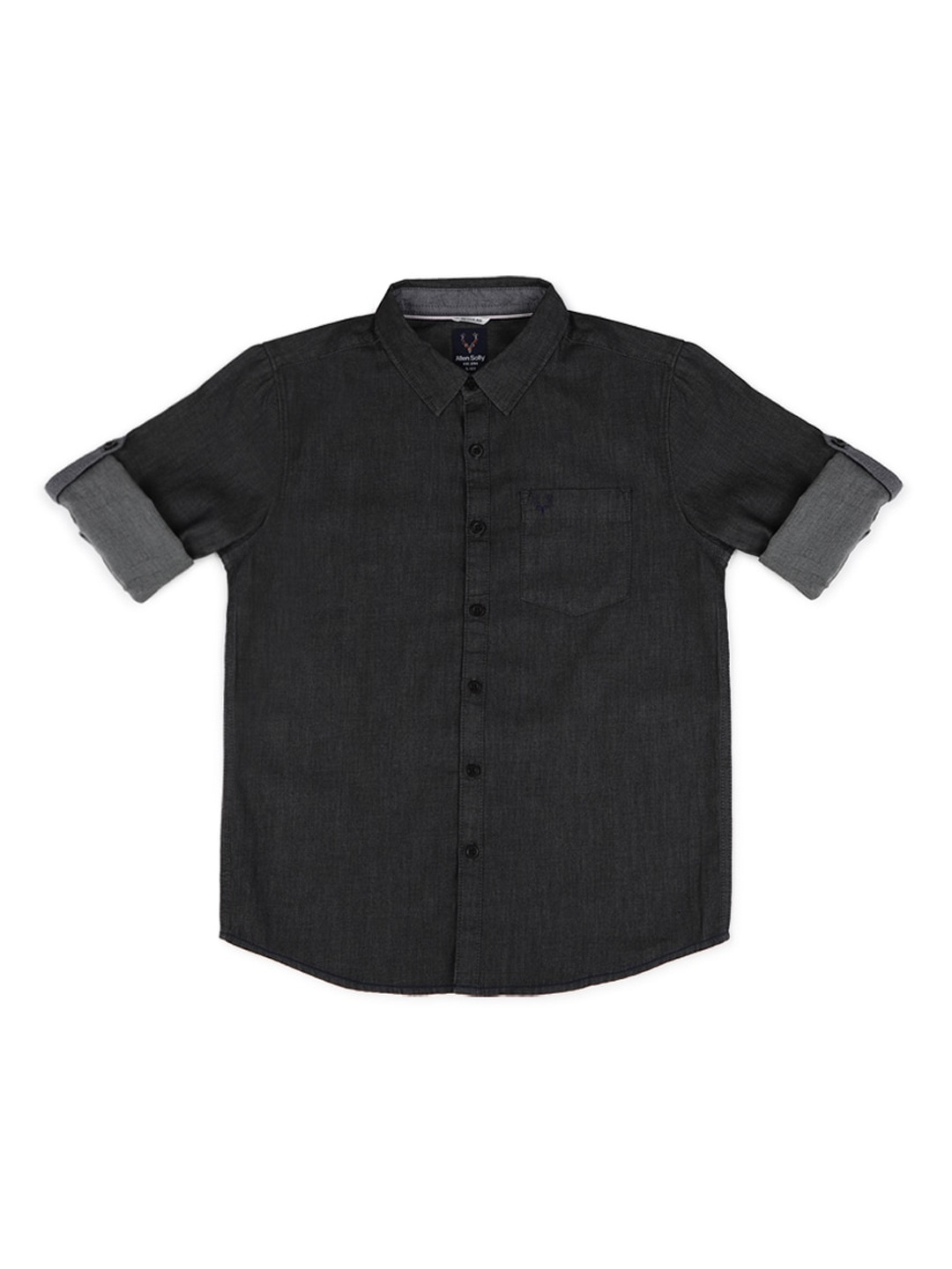 

Allen Solly Junior Boys Grey Regular Fit Printed Casual Shirt