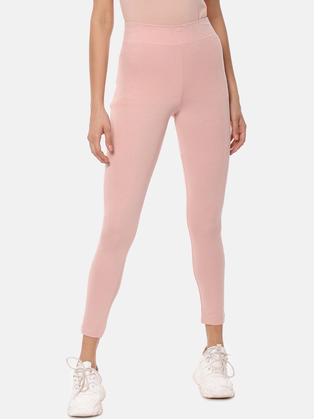 

FILA Women BEGONIA Solid Ankle-Length Leggings Fila, Pink