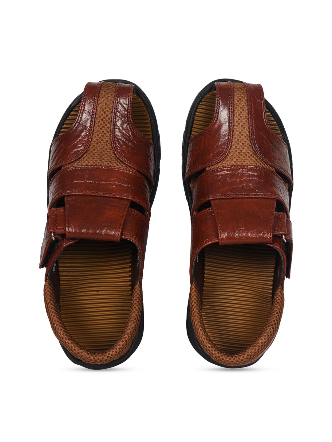 

Ajanta Men Brown Fisherman Sandals