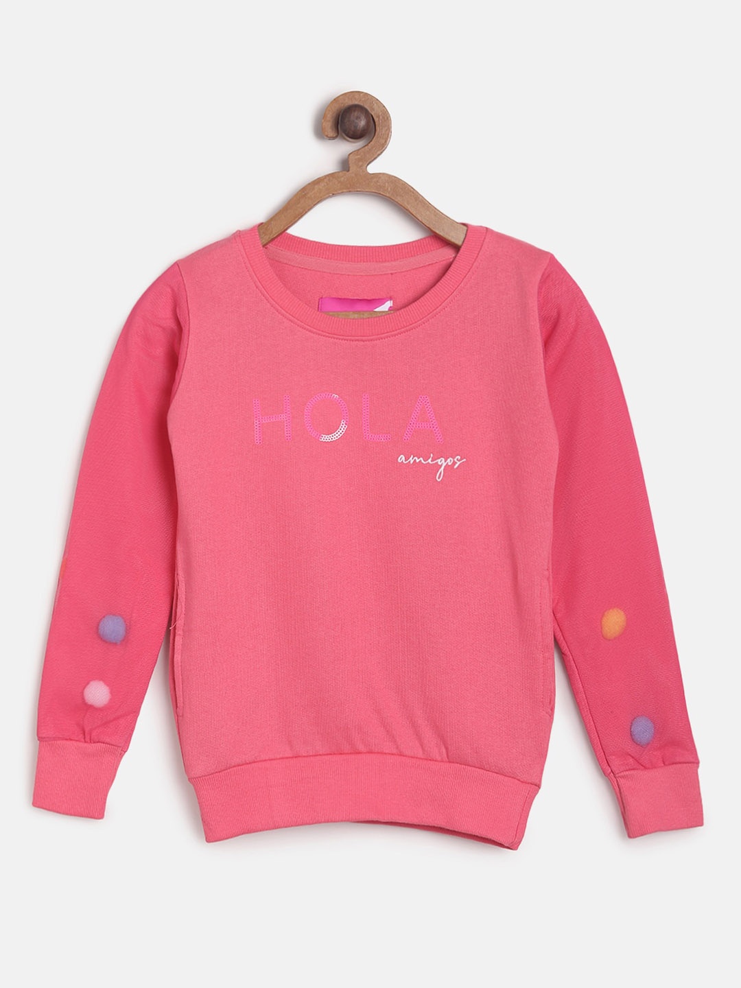 

TALES & STORIES Girls Pink Printed Sweatshirt
