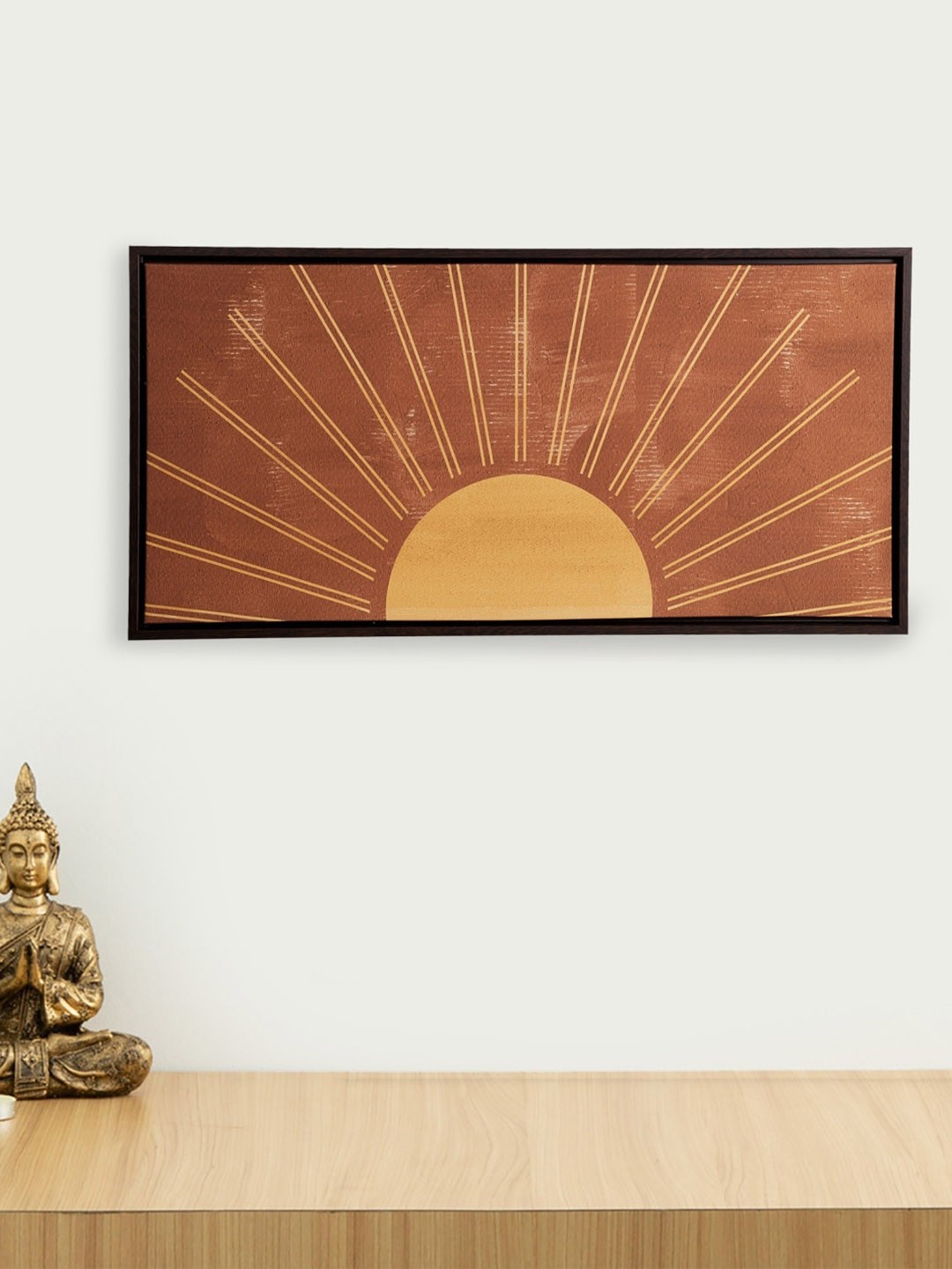 

Home Centre Brown & Yellow Artistry Rising Sun Picture Frame