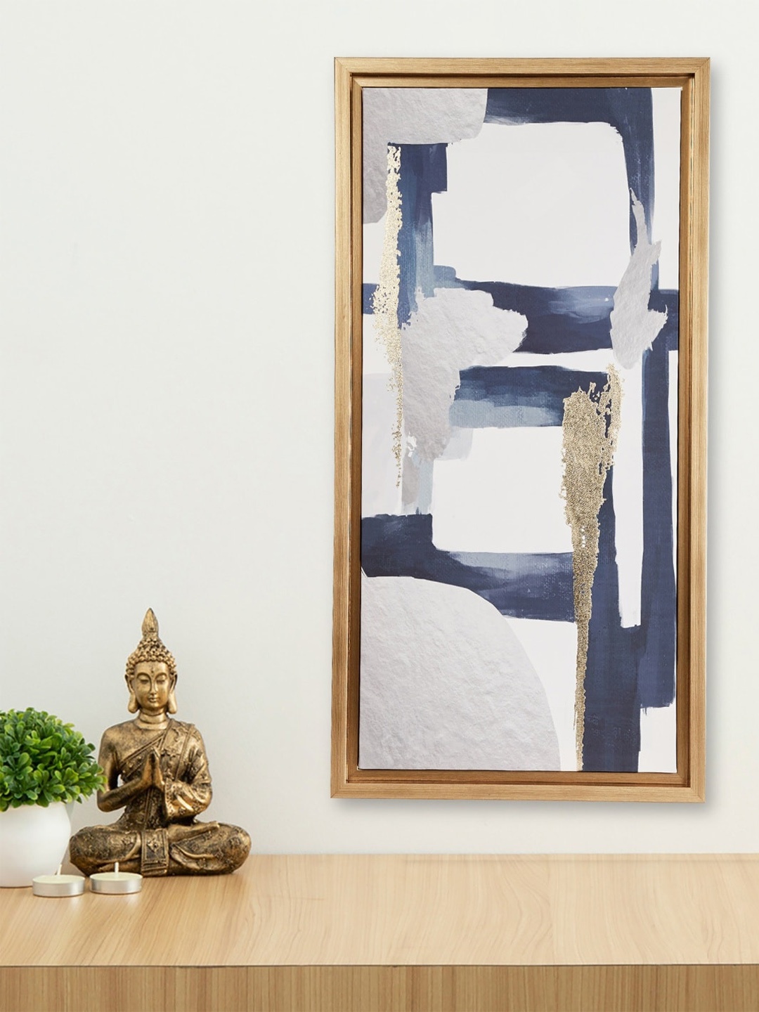 

Home Centre White & Blue Artistry Abstract MDF Picture Frame