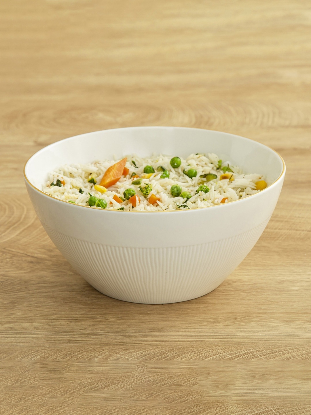 

Home Centre Unisex Beige Solid Ceramic Altius Neo Silk Salad Bowl