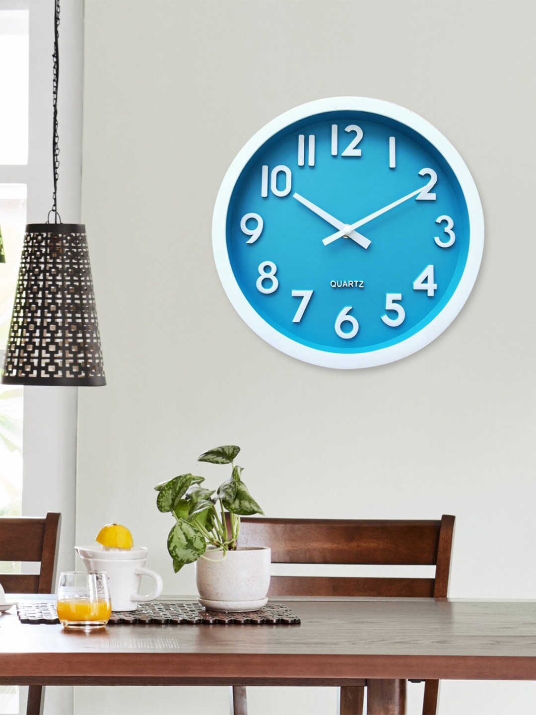 

Home Centre White & Blue Traditional 25.4 Cm Wall Clock
