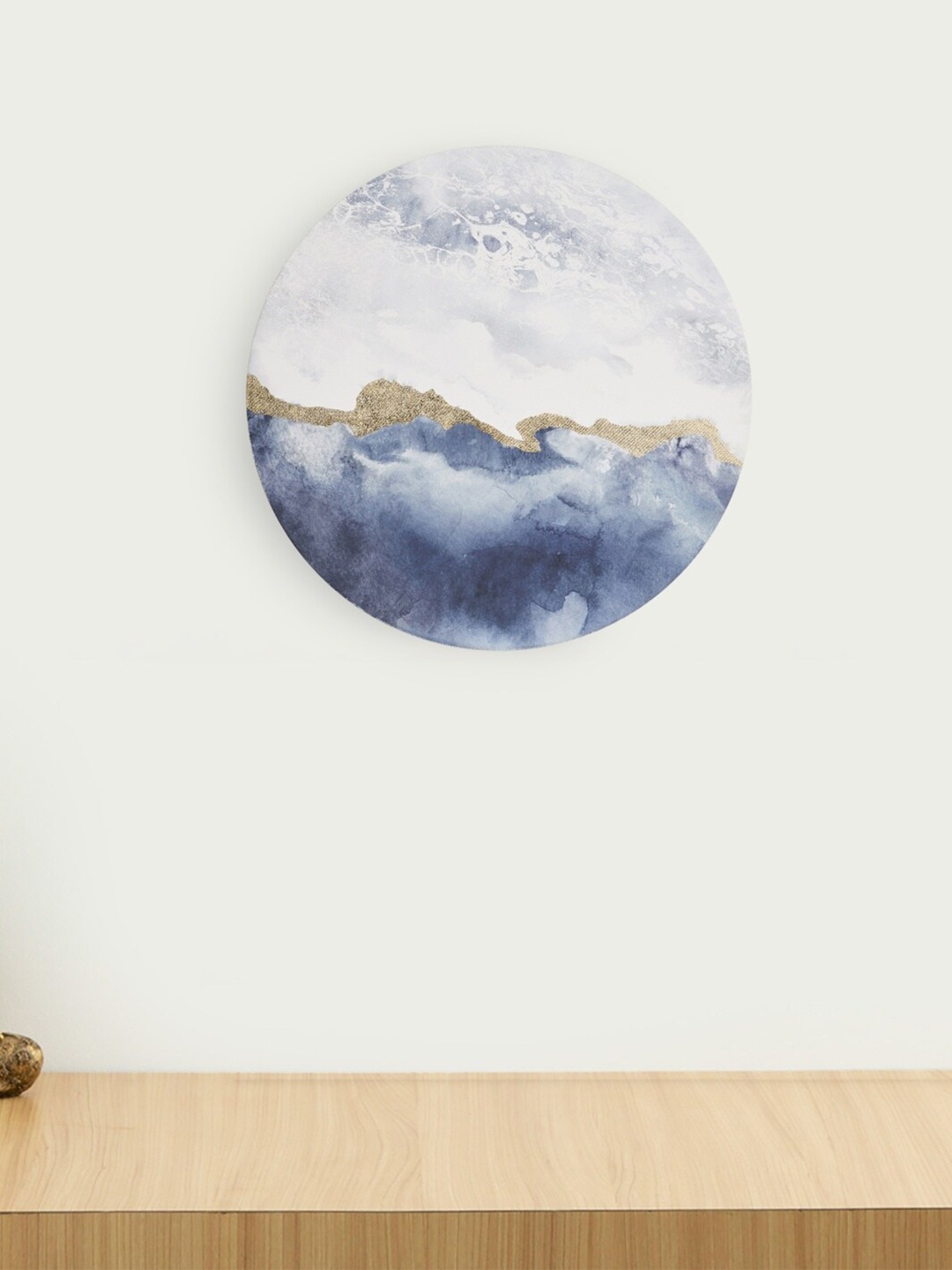 

Home Centre Blue & White Artistry Abstract Round Picture Frame