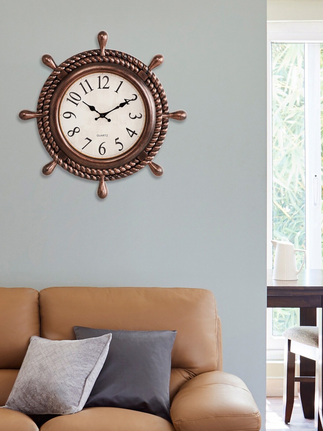 

Home Centre Off White Contemporary Wall Clock