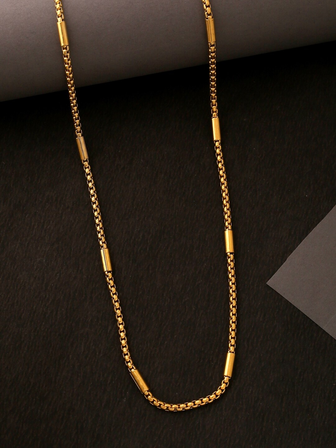

Tistabene Men Gold-Toned Alloy Gold-Plated Chain