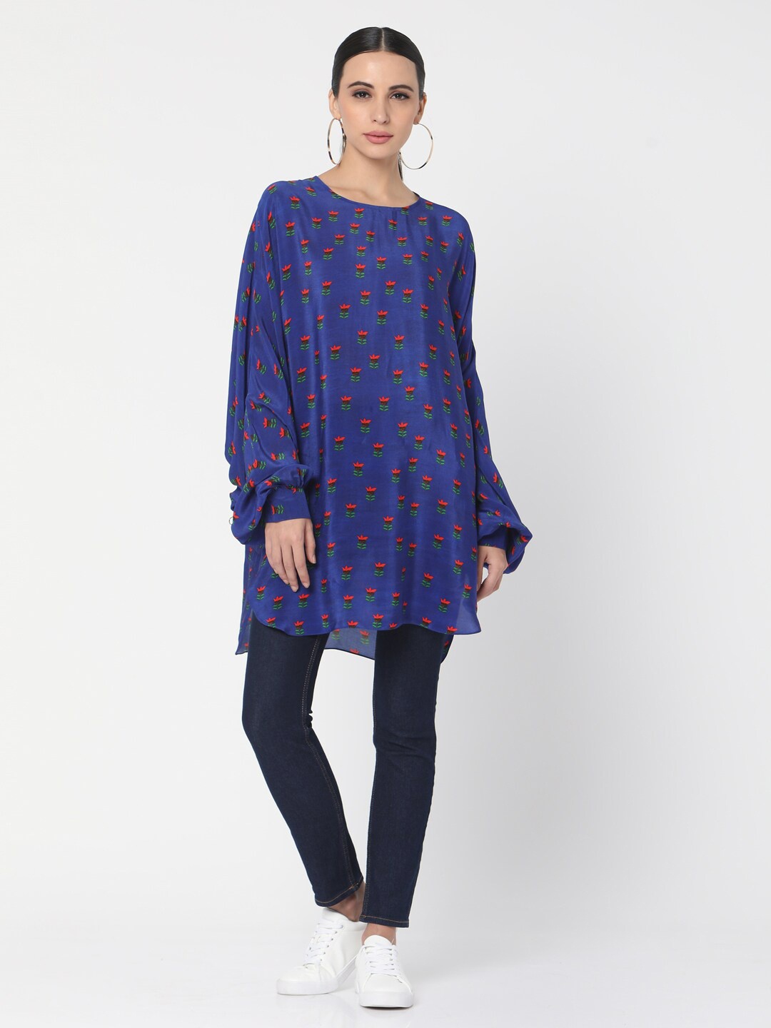 

Masaba Blue & Red Printed Tunic