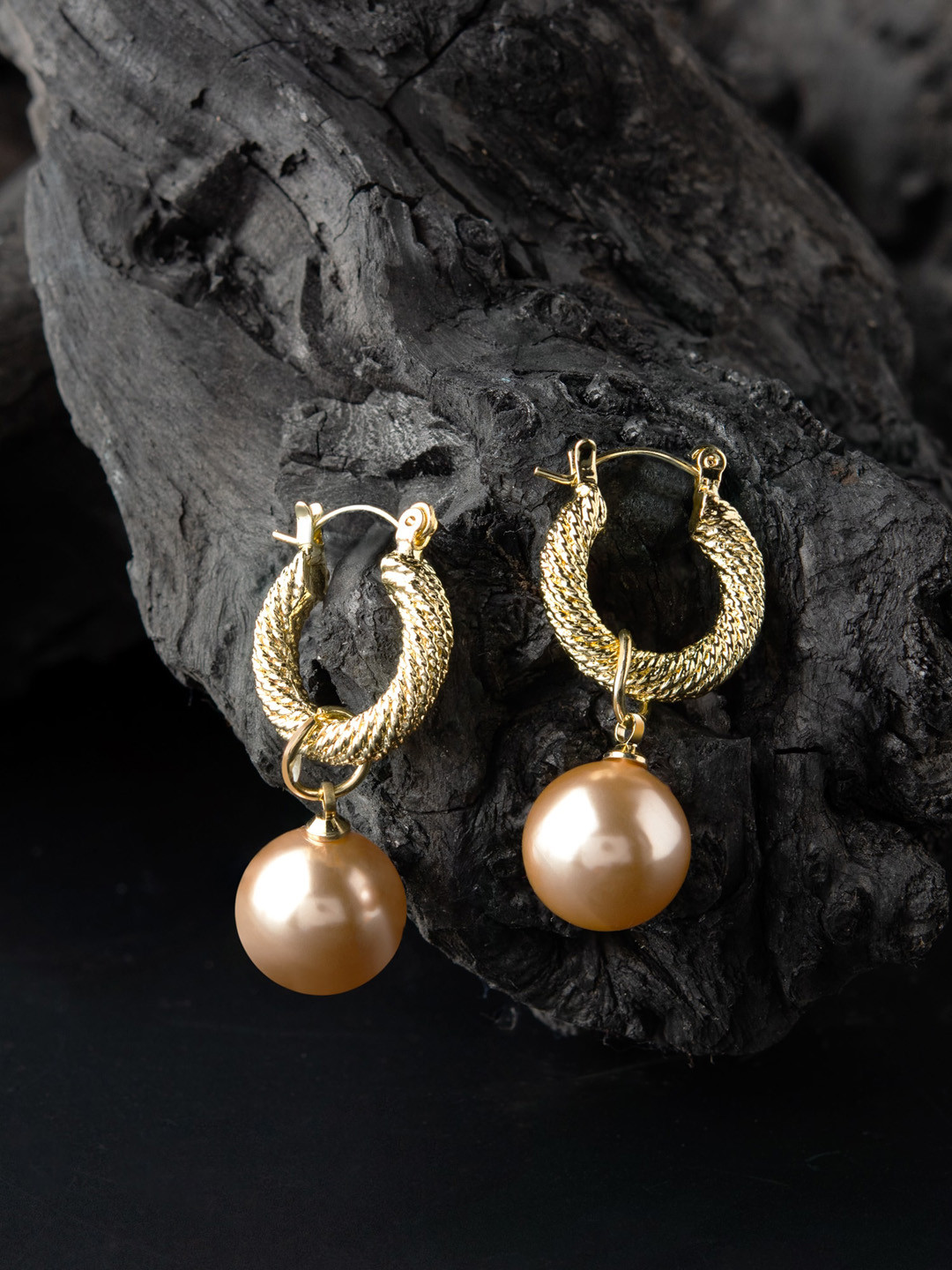 

E2O Gold-Plated Contemporary Drop Earrings