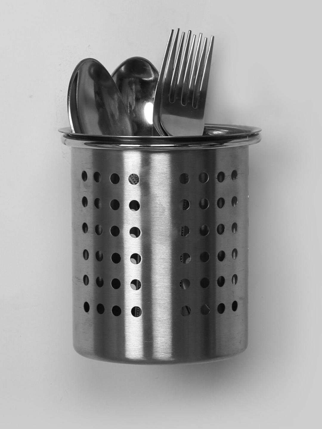 

Home Centre Silver Solid Raiden Wall Mounting Cutlery Holder