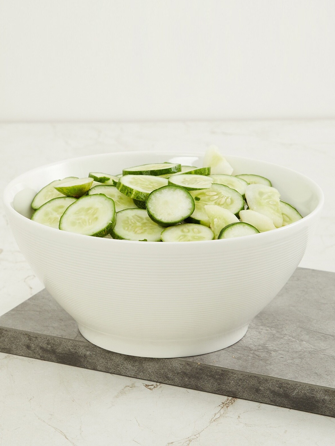 

Home Centre White Solid Salad Serveware